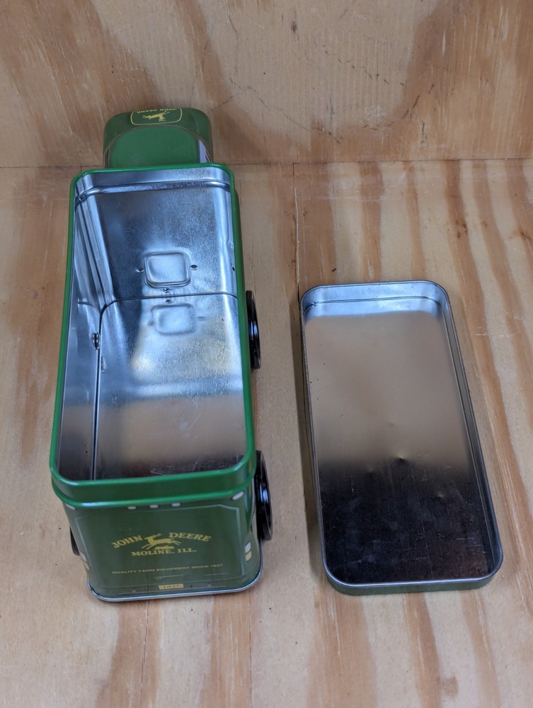 John Deere Tractor Grain Truck Tin Container