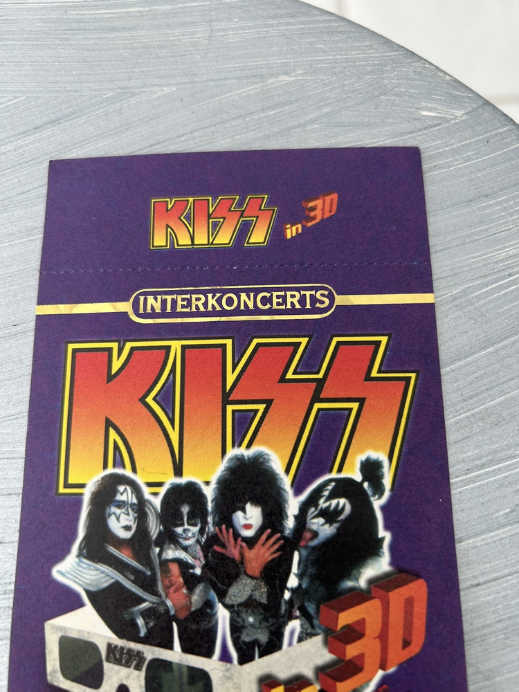 1999 Lot of (2) Kiss Psycho-Circus 3D includes one VIP Ticket PRAQUE