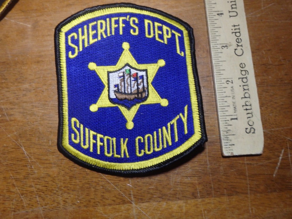 SUFFOLK COUNTY MASSACHUSETTS OBSOLETE VEST PATCH BX 25#11