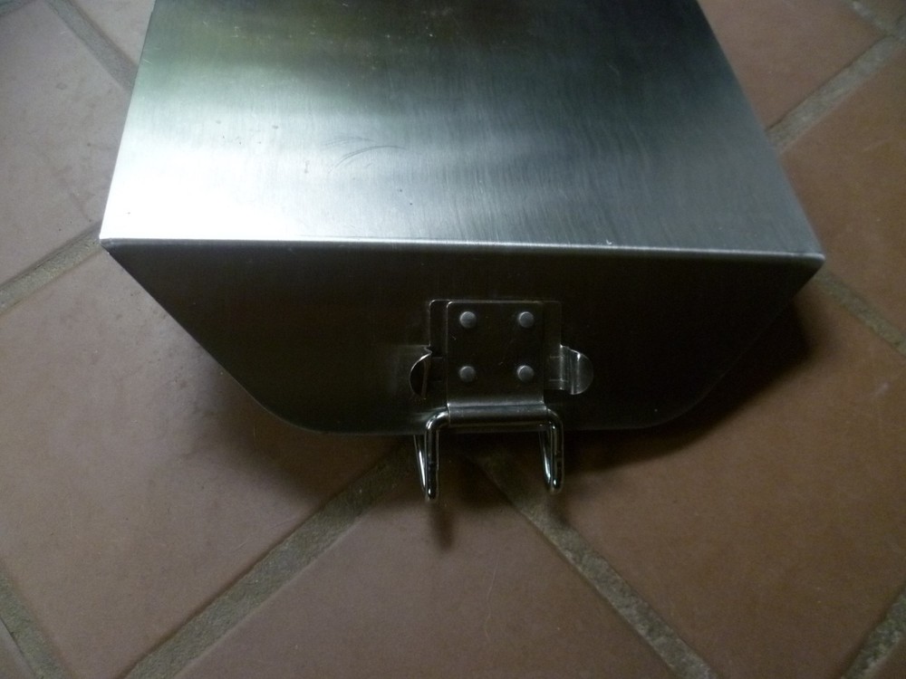 TableCraft BBQ Grill Topper Pan Stainless Steel Wood Handle Rectangular Skillet