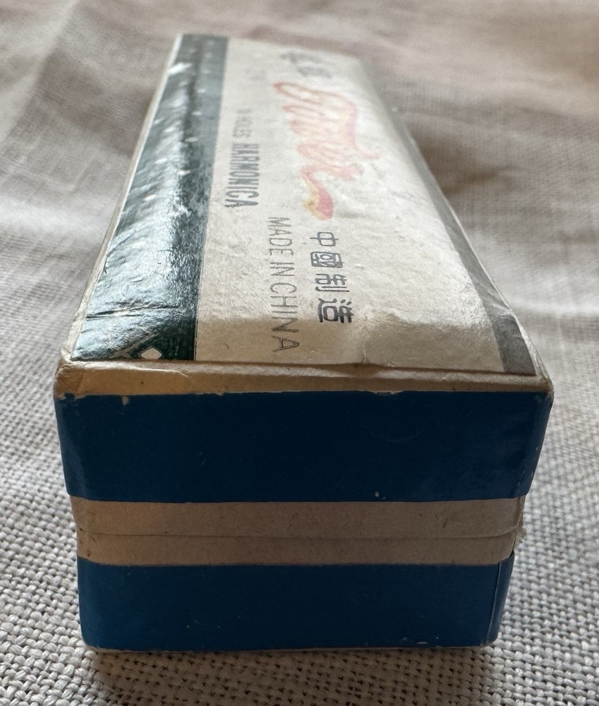 VINTAGE TOWER HARMONICA Never Removed from Box 10 Hole