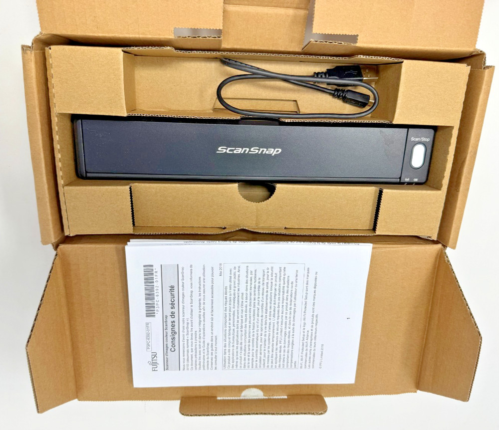 Fujitsu Scansnap iX100 Wireless Mobile Portable Scanner for Mac or PC