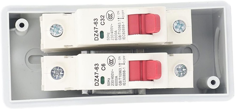 2 Way Distribution Box Circuit Breakers with Case 16A 32A
