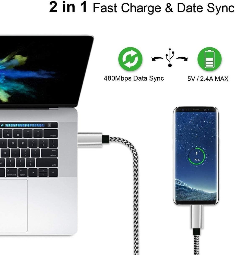 DEEGO Type C Charger Cable,15Ft Long USB a to C Cable Compatible with Google Pix