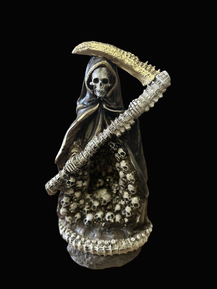 Santa Muerte Deseo * Negra  * Curada 10”