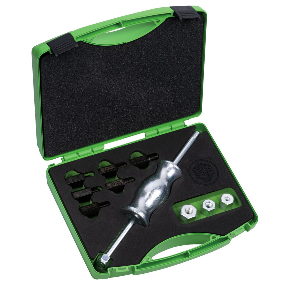 Kukko 290mm Bushing Extractor Slide Hammer Set (Larger - Metric Thread Adapters)