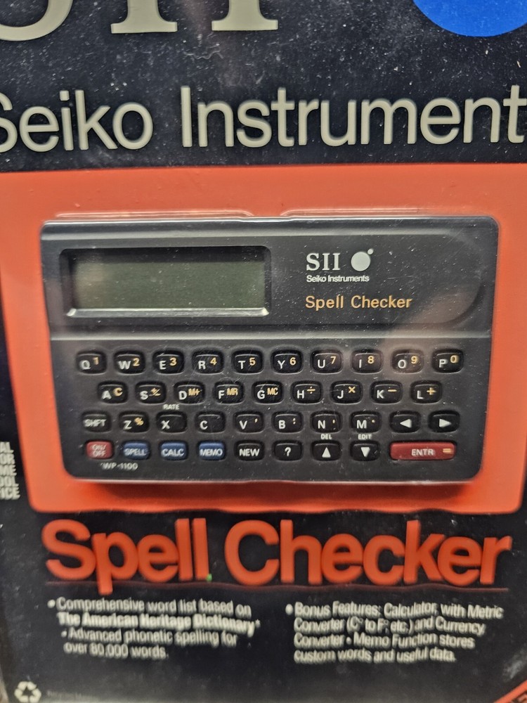 Seiko Instruments SII Spell Checker In Original Packaging Dead Stock