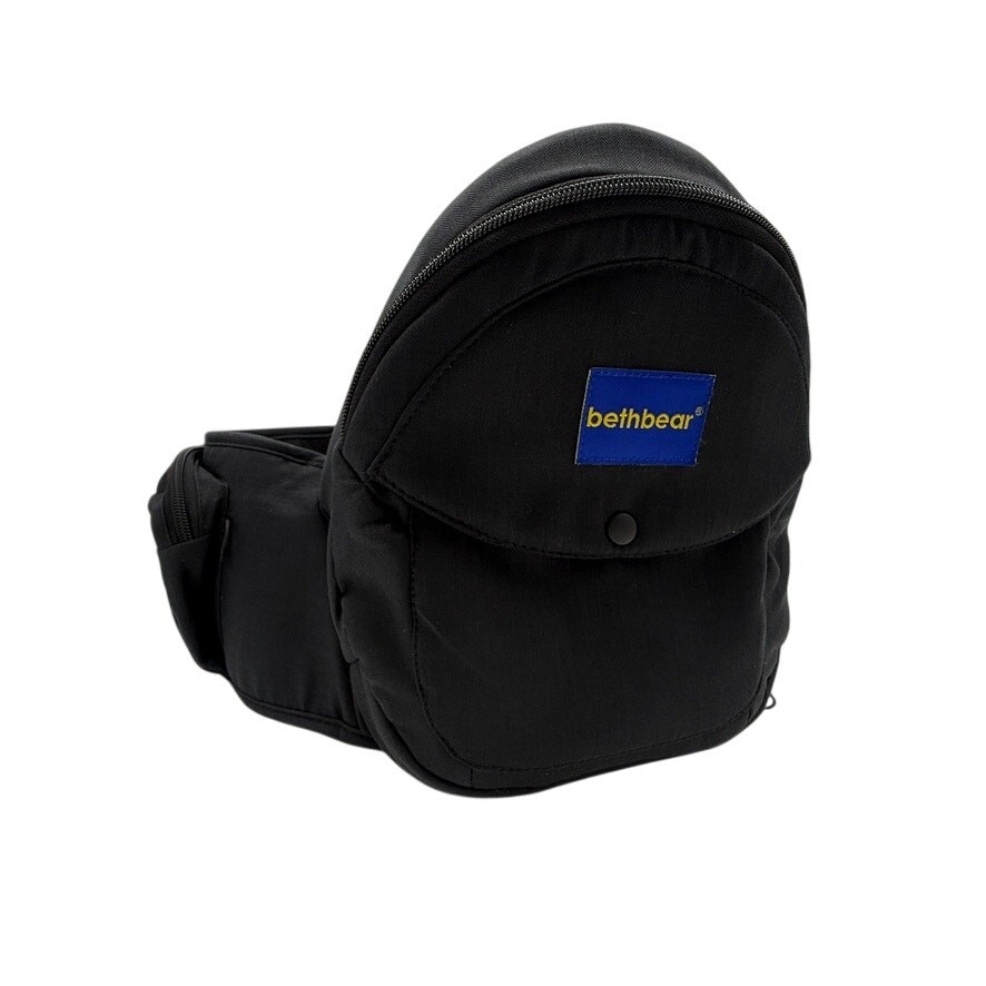 Bethbear Adjustable Support Waist Seat Carrier Belt with Storage Black