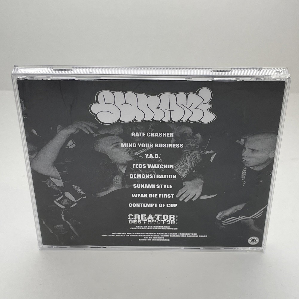 Sunami Self Titled/Demonstration CD Signed Benny Autographed Hardcore Beatdown