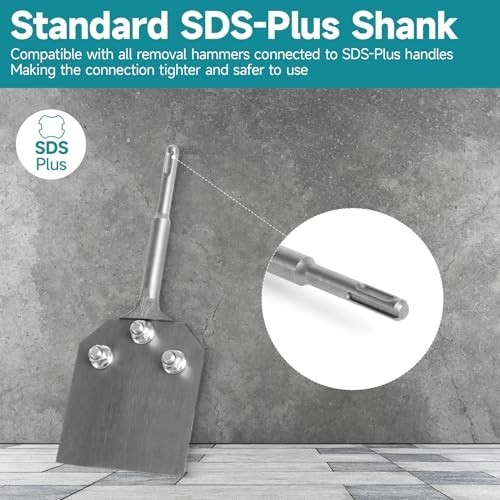 4" SDS-Plus Floor Scraper Chisel - Alloy Steel Bit for Tile & Thin-set Removal