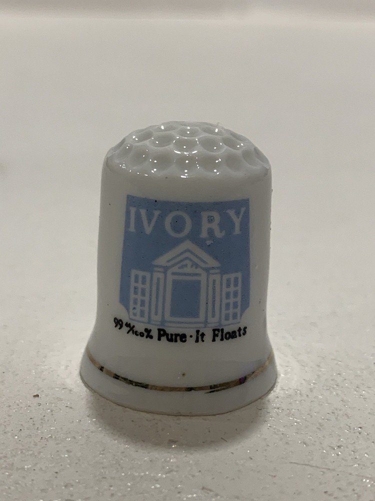 Ivory Thimble White N Blue