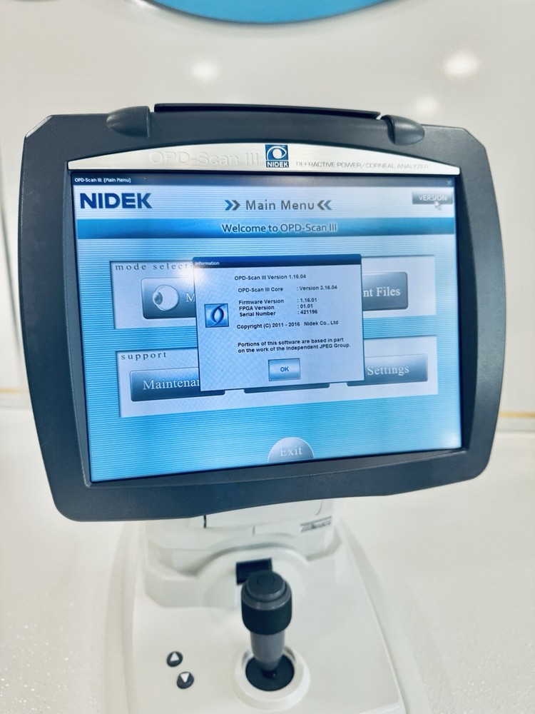 NIDEK OPD- SCAN III REFRACTIVE POWER CORNEAL ANALIZER