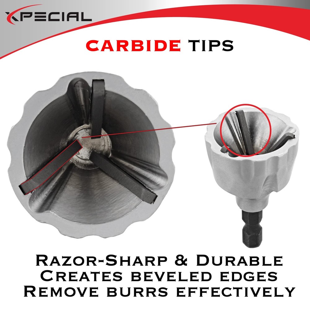Deburring External Chamfer Tool, with Tungsten Carbide Blade, Deburring Chamf...