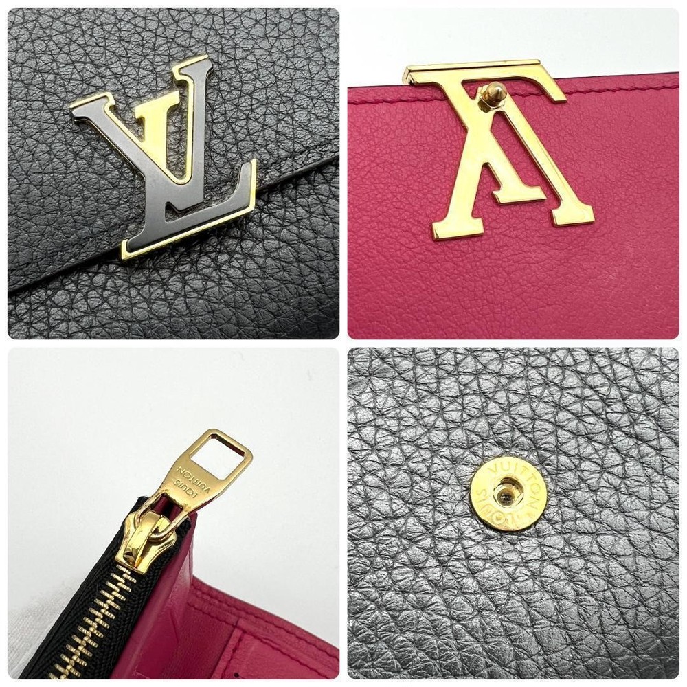 Louis Vuitton Portefeuille Capucines Compact Black C260