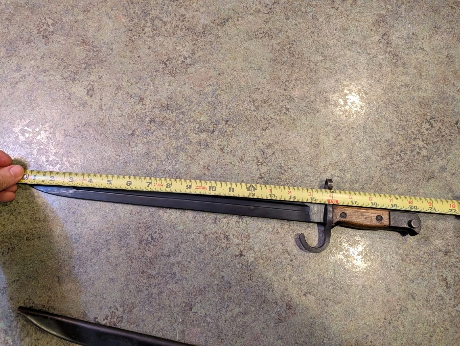 Vintage Japanese WWII Arisaka Model 30 Bayonet with Original Scabbard