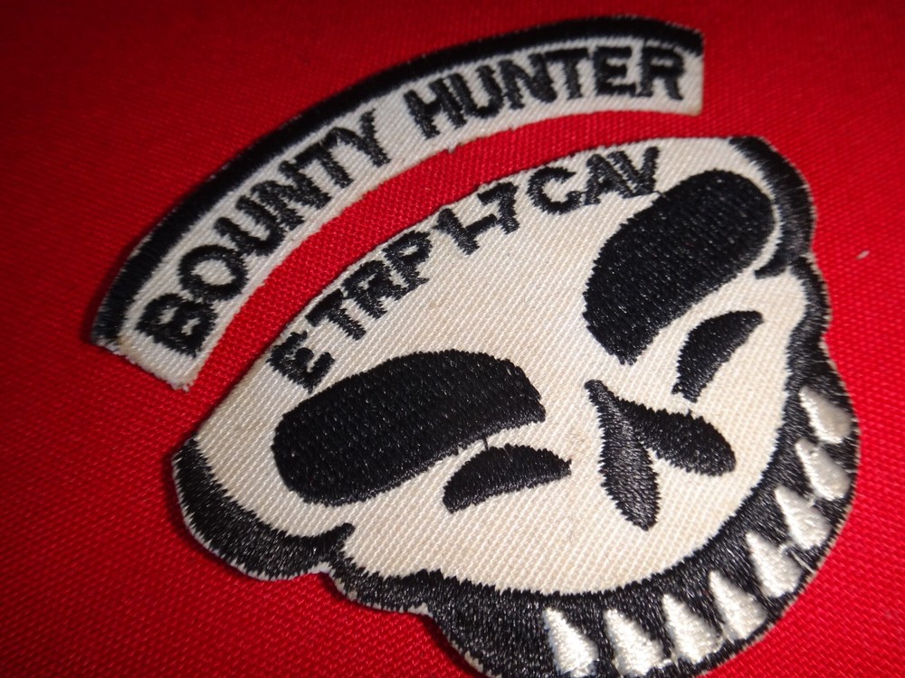 BOUNTY HUNTER Arc and US Army E Troop 1st Squadron 7th Cavalry Regiment Patch