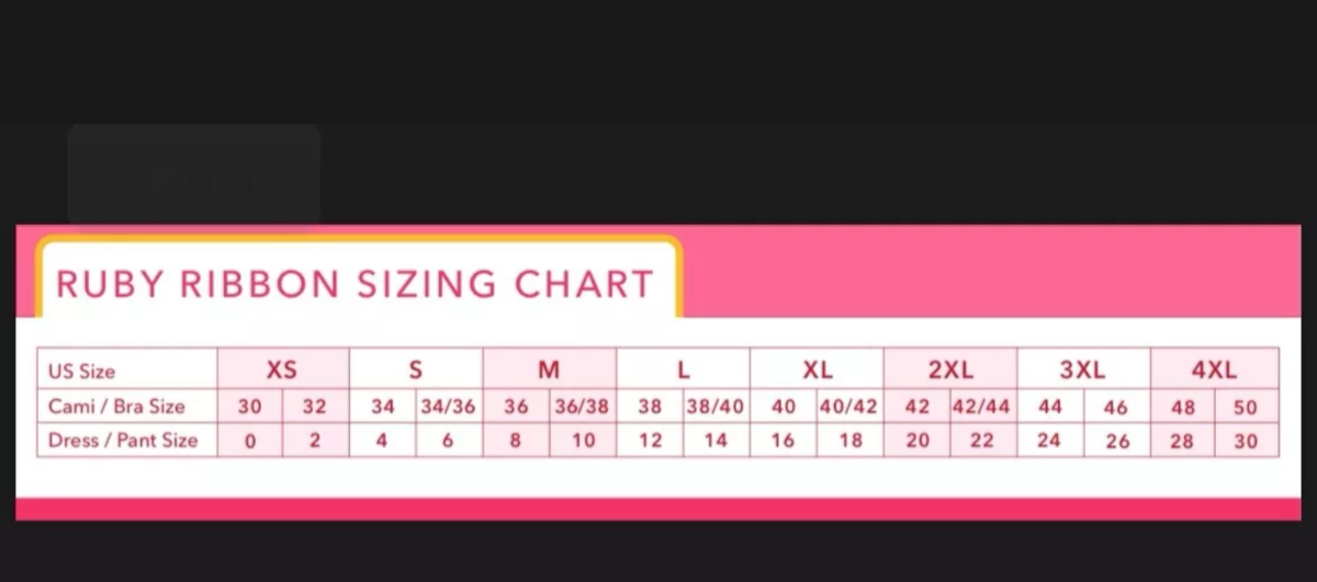 RUBY RIBBON SECOND SKIN CAMI #1610 NEW!