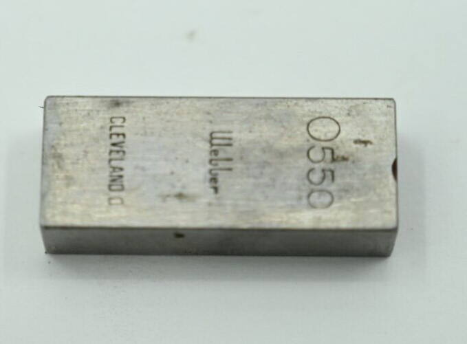 Webber Cleveland 0.550” Gage Block