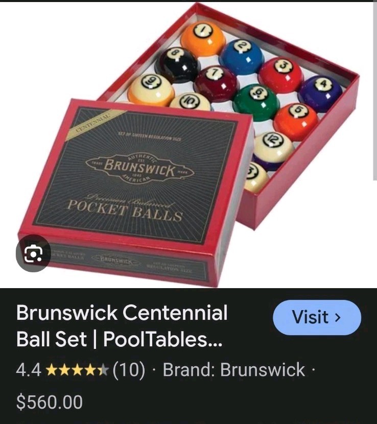 Pristine! Brunswick Centennial Pool ball set + FREE LEATHER custom brief case