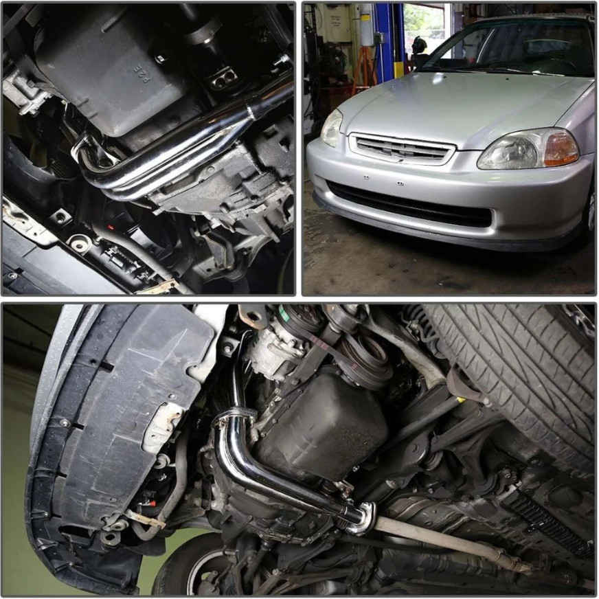 Stainless Steel Header For 88-00 Honda Civic 4/5/6Gen D-Series D15 1.5L D16 1.6L