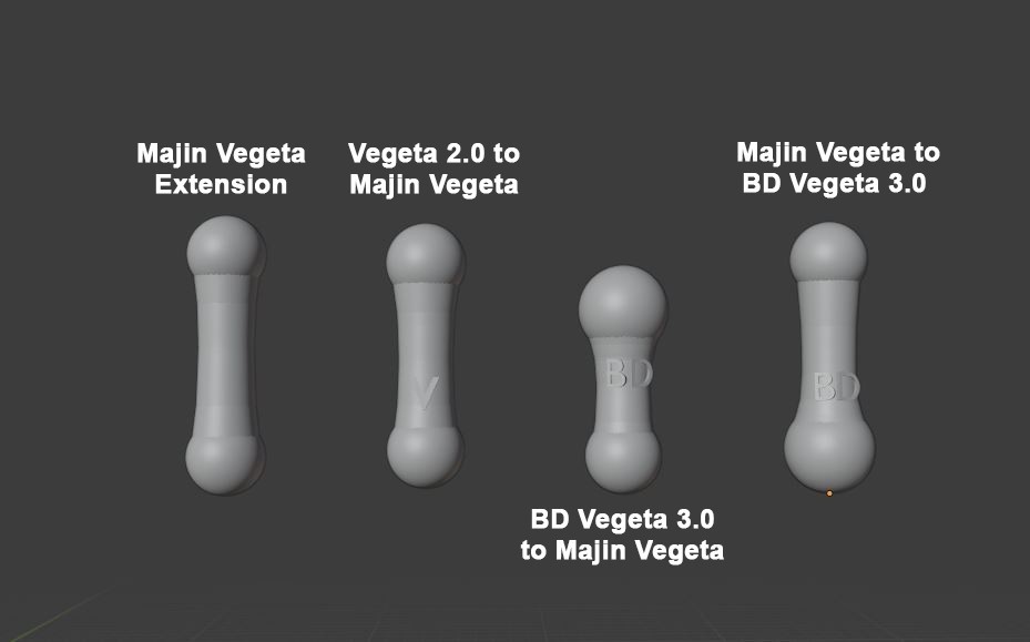BHT Majin Vegeta Conversion Pegs - READ DESCRIPTION!