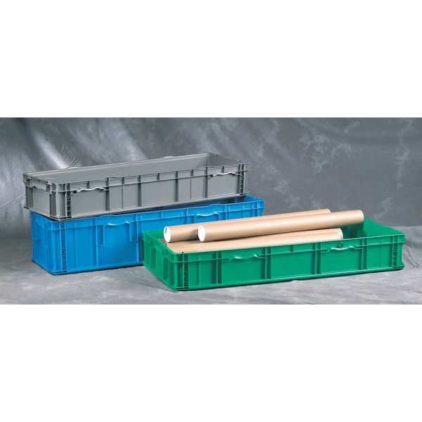 Orbis So4822-7 Grey Solid & Stackable Straight Wall Storage Container, 26.2