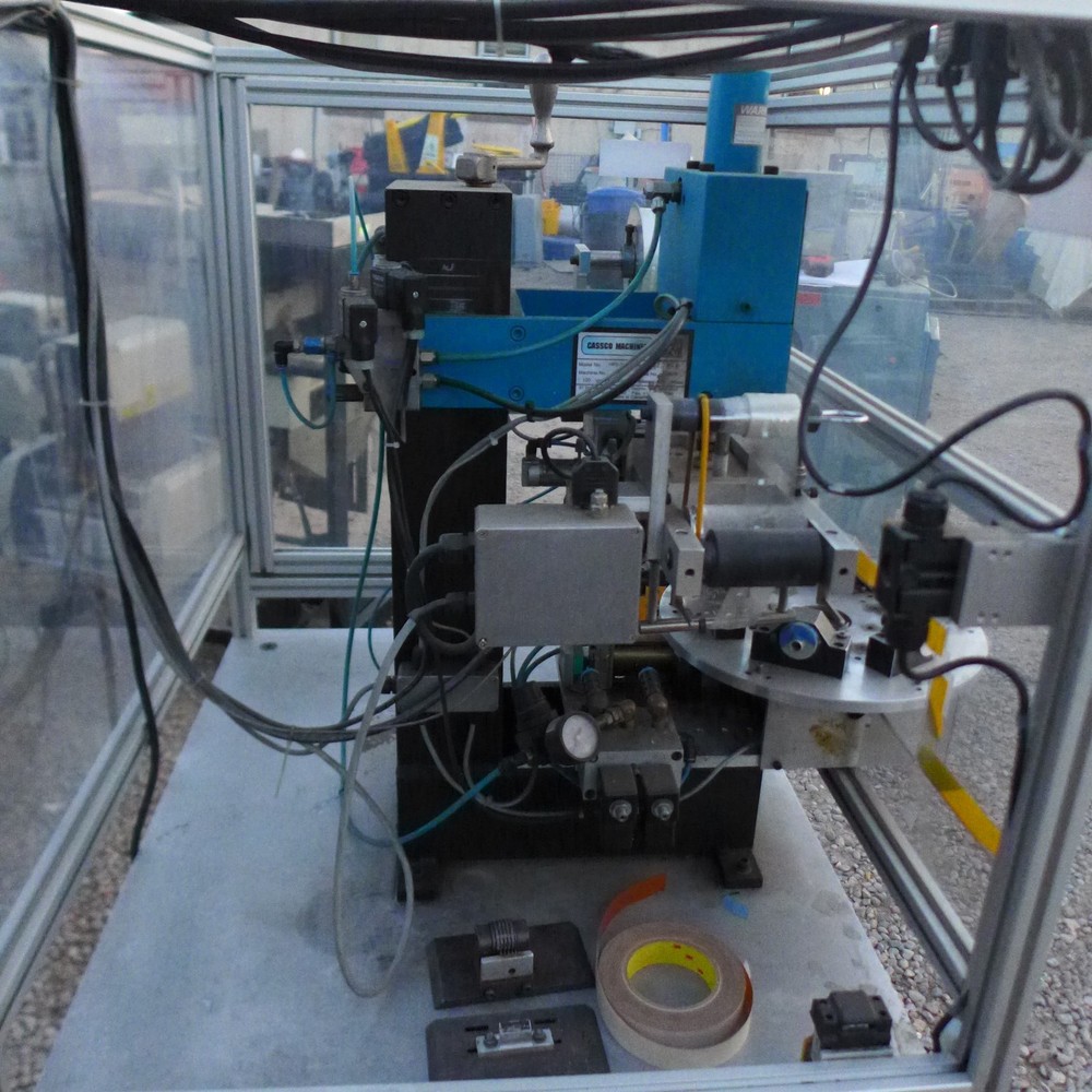 CASSCO HOT STAMP COMMAND STATION / AIR INDEXING TURN TABLE HPT-3 MACHINE