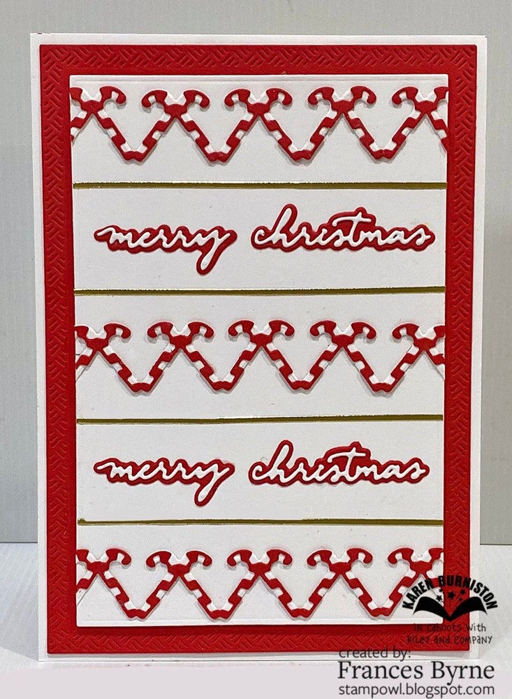 Karen Burniston Die 1244 Small Script - Christmas