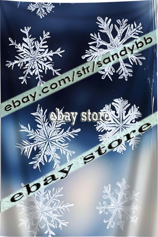 Snowflakes tapestry modern winter pattern 39X59 in
