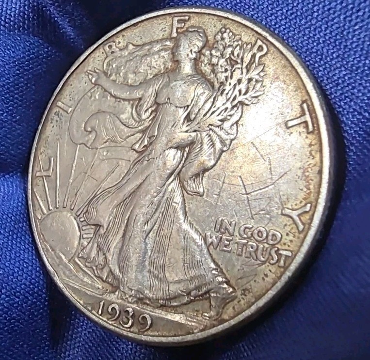 1939-D Walking Liberty Half Dollar 90% Silver Denver Mint –