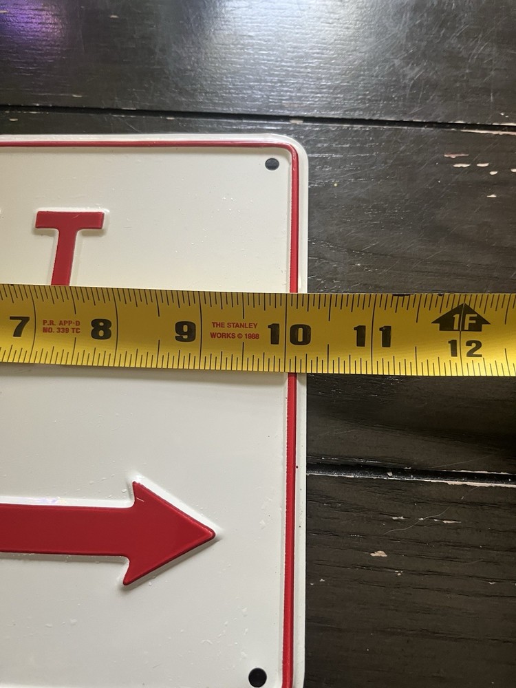 Vintage Metal Exit Sign
