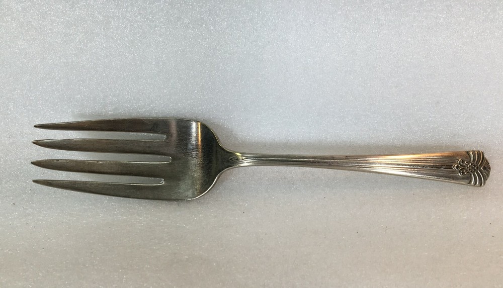Antique 1938 Vogue Silver Plate Serving Fork