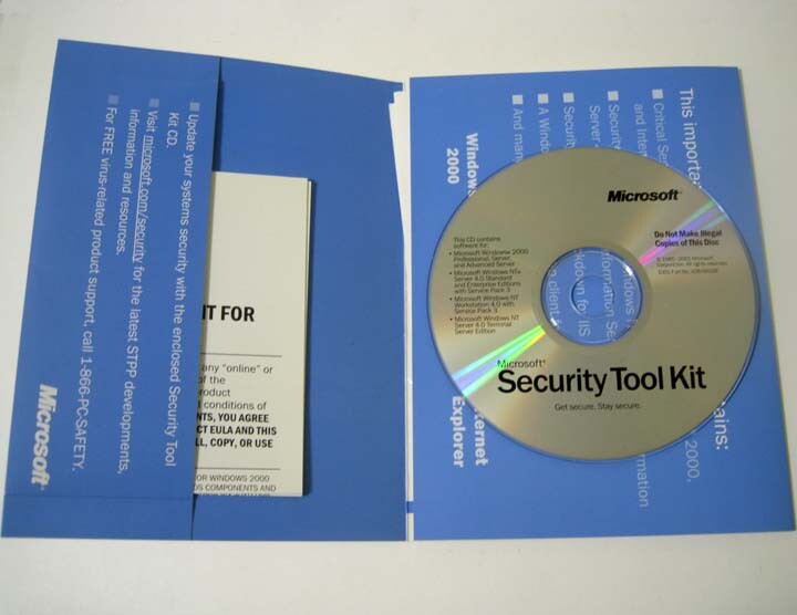 Microsoft ® System Security Tool Kit 1985 - 2001 For 2000 NT Server - New Opened