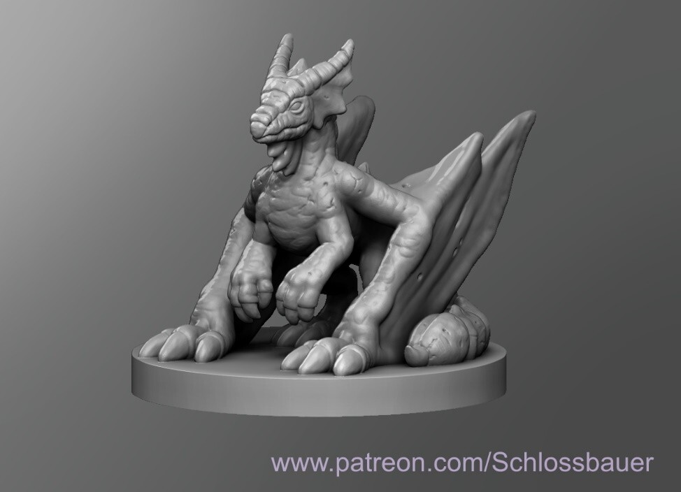 Pseudodragon Creature Monster Manual 28mm Scale DND D&D Tabletop Miniature