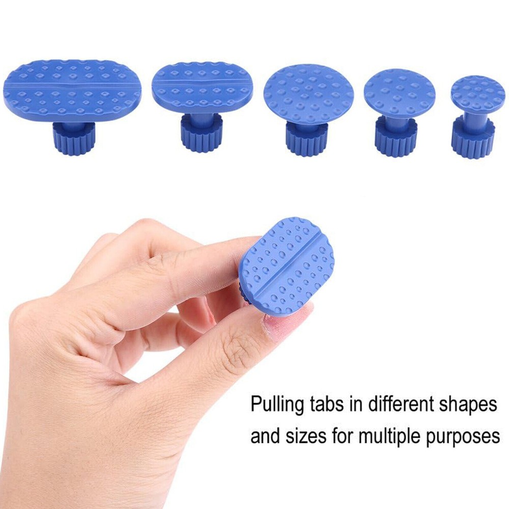 Car Pulling Tabs Paintless Dent Repair Hail Removal Kit For All Puller Tool US
