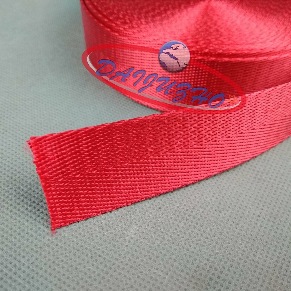 Nylon Webbing Strap 1inch Width Camping Climbing Harnesses Belts 25mm Red 10m