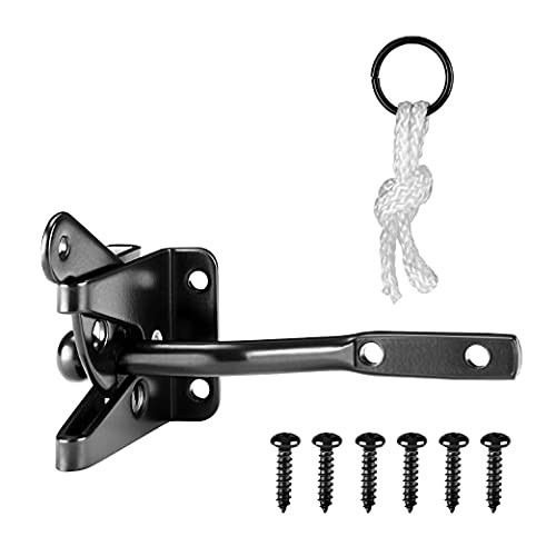 - Gate Corner Bracket with Gate Hinges Heavy Anti Sag Gate Kit and Gate Latch