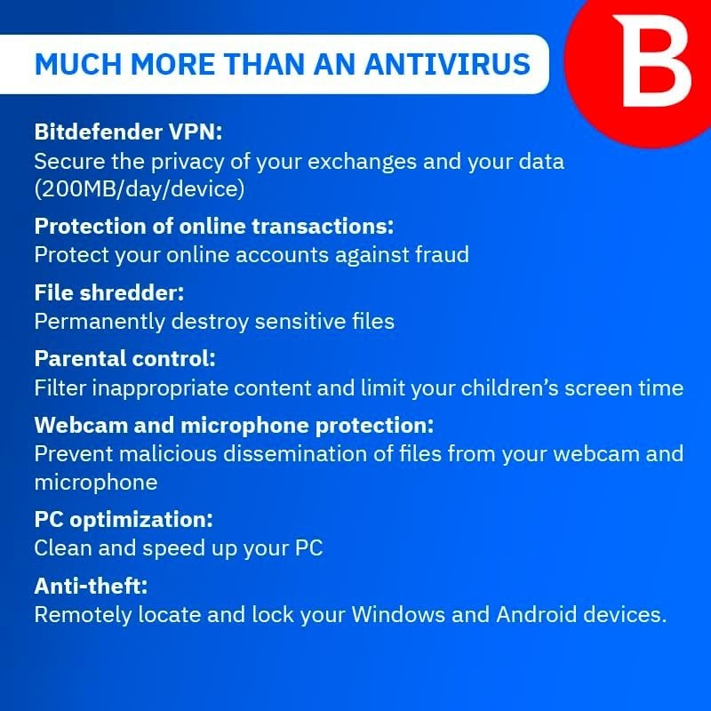 Bitdefender Total Security 2026 - 10 Devices / 2 Years. USA Only . Fast Delivery