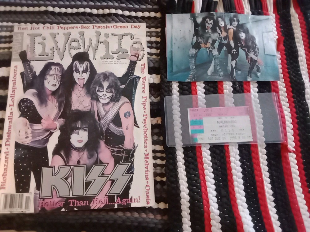 Kiss 💋 Ticket Stub History Reunion Tour 🎸8-24-96,Los Angeles, Western Forum