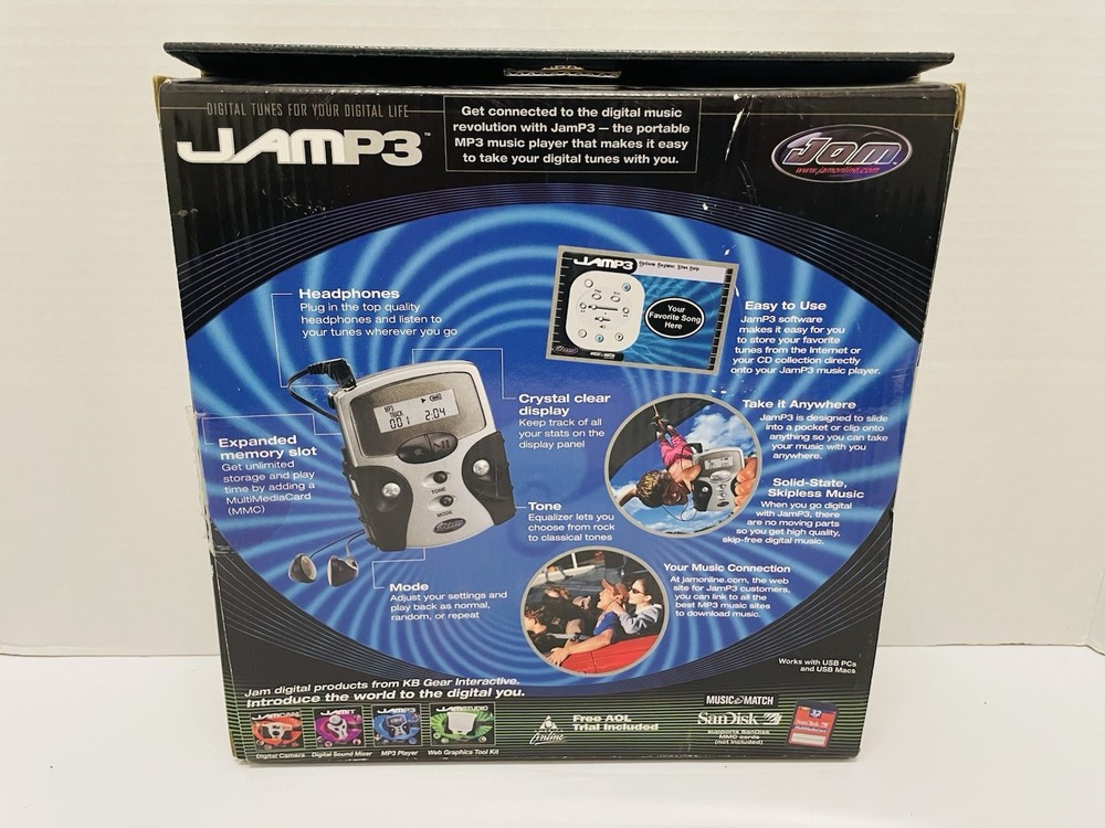 KB Gear Interactive JamP3 Digital Audio Player KG-MP31S - New