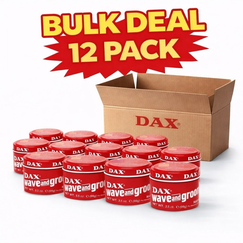 12 PACK  DAX WAX RED WAVE AND GROOM FOR MAXIMUM HOLD