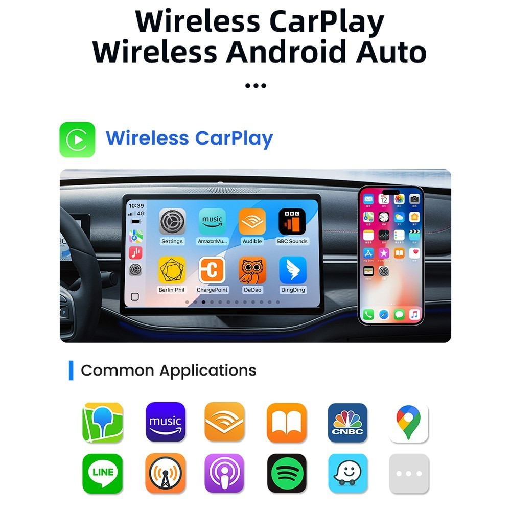 CarlinKit Mini ULTRA 🛜Wireless Compact Apple CarPlay & Android Auto Wireless
