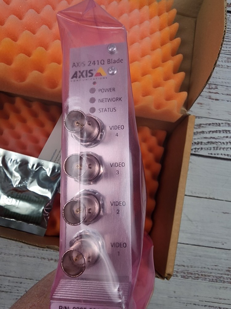 Axis 241Q Blade Video Server Rack 4-Channel Source PlugIn Module 0209-001-03 NIB