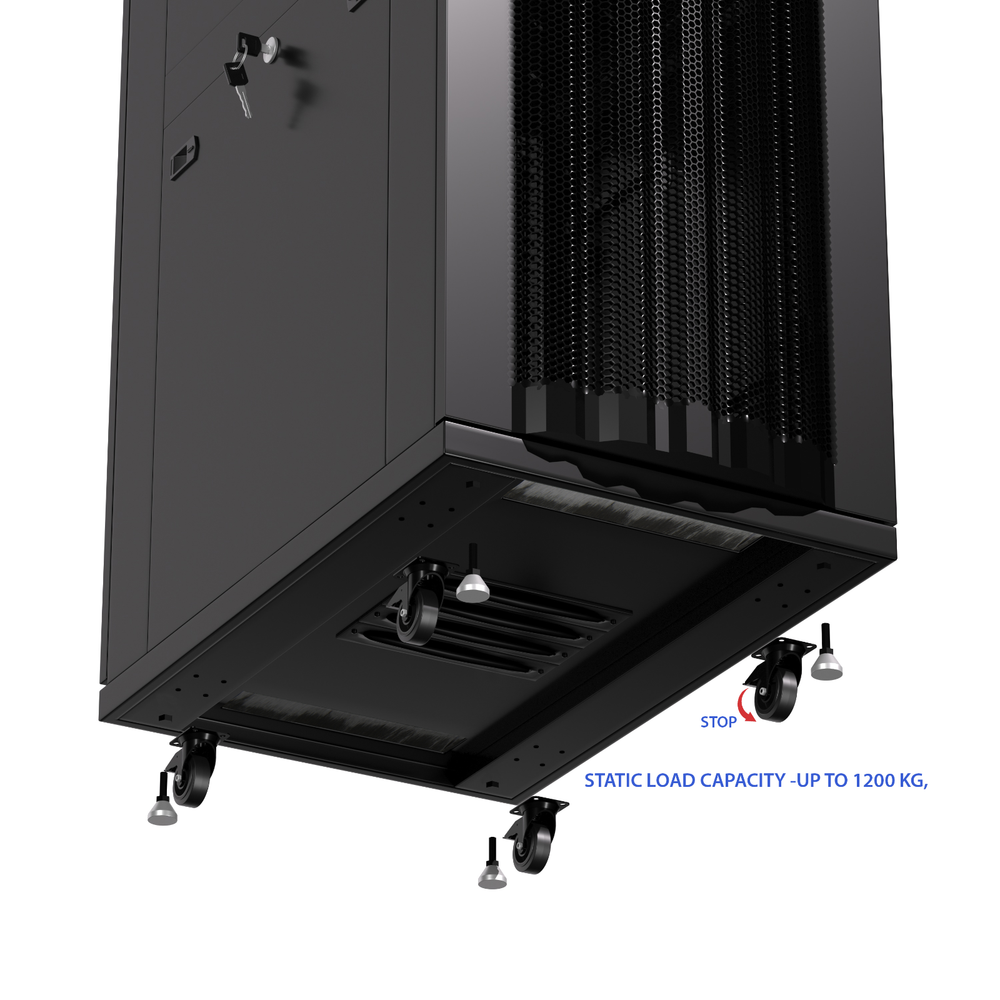 Sysracks 32U 39'' Deep IT Network Data Server Rack Cabinet Mesh Vented Door