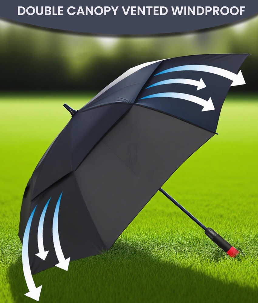 SIEPASA /62/68/72 Inch Automatic Open Golf Umbrella Oversize Extra Large Doub...