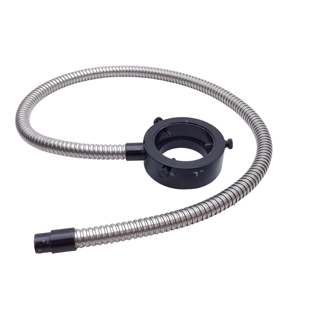 Microscope Fiber Optic Light Ring Guide, ø5/8in Input, ø2in Mount, 0.45in Bundle