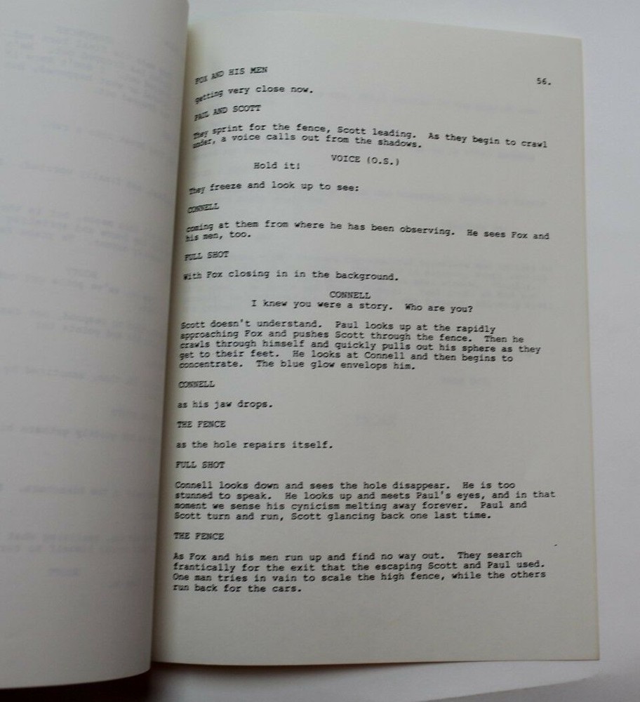 STARMAN / Michael Marks, 1986 alien Sci Fi TV Script "One for the Road"
