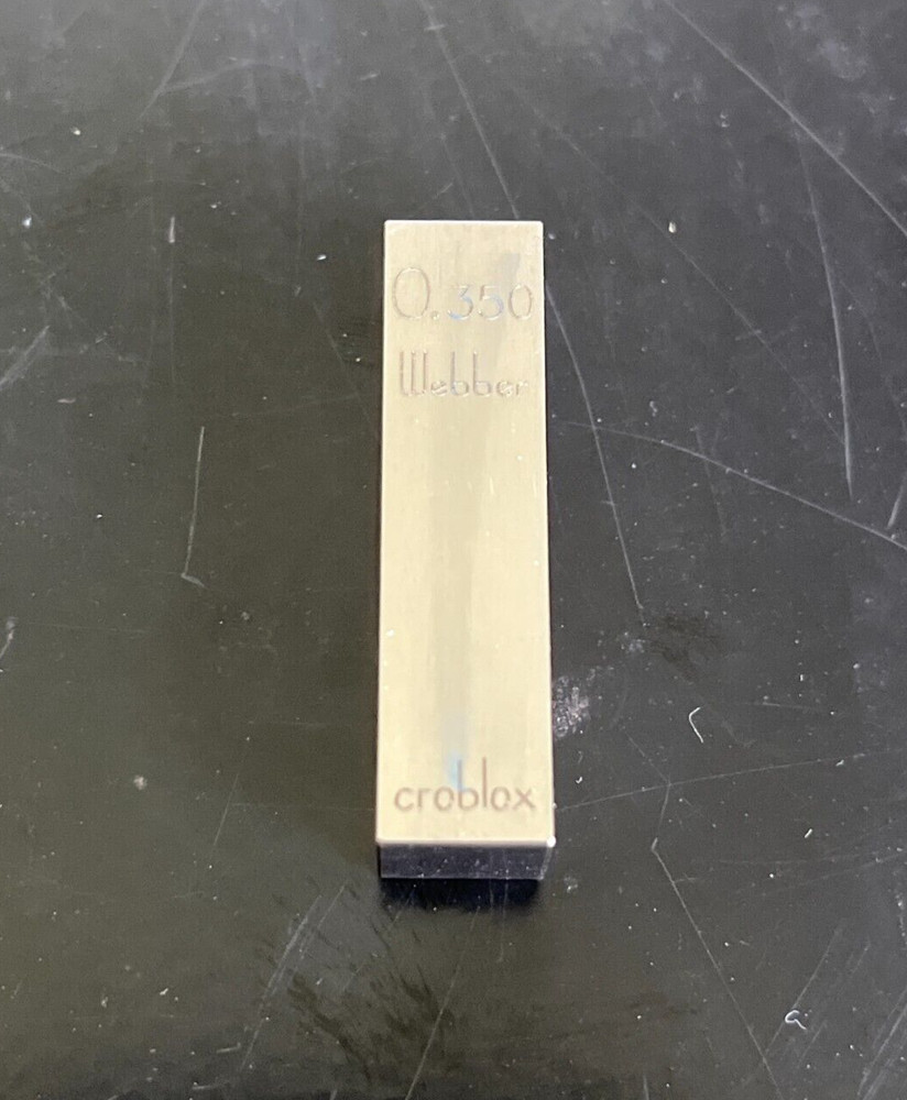 350" Starrett-Webber Gage Block with certification