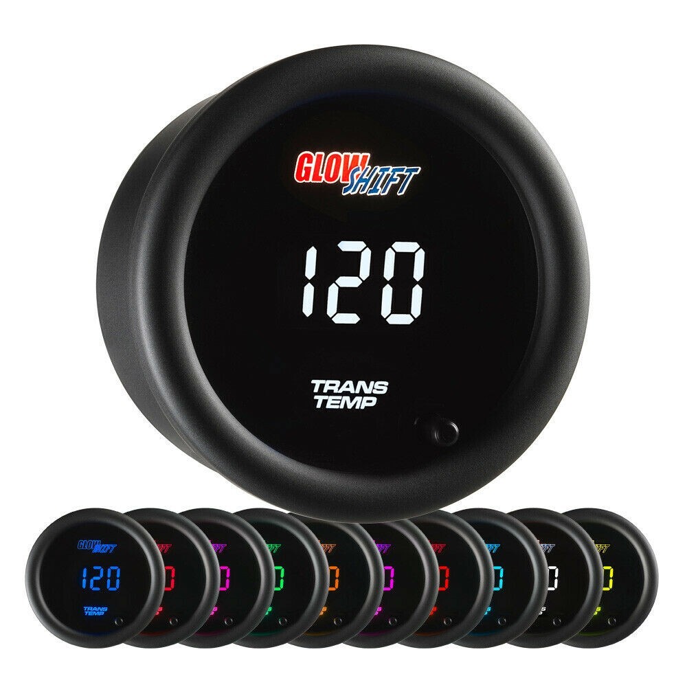 GlowShift 10 Color Digital Transmission Temperature Gauge