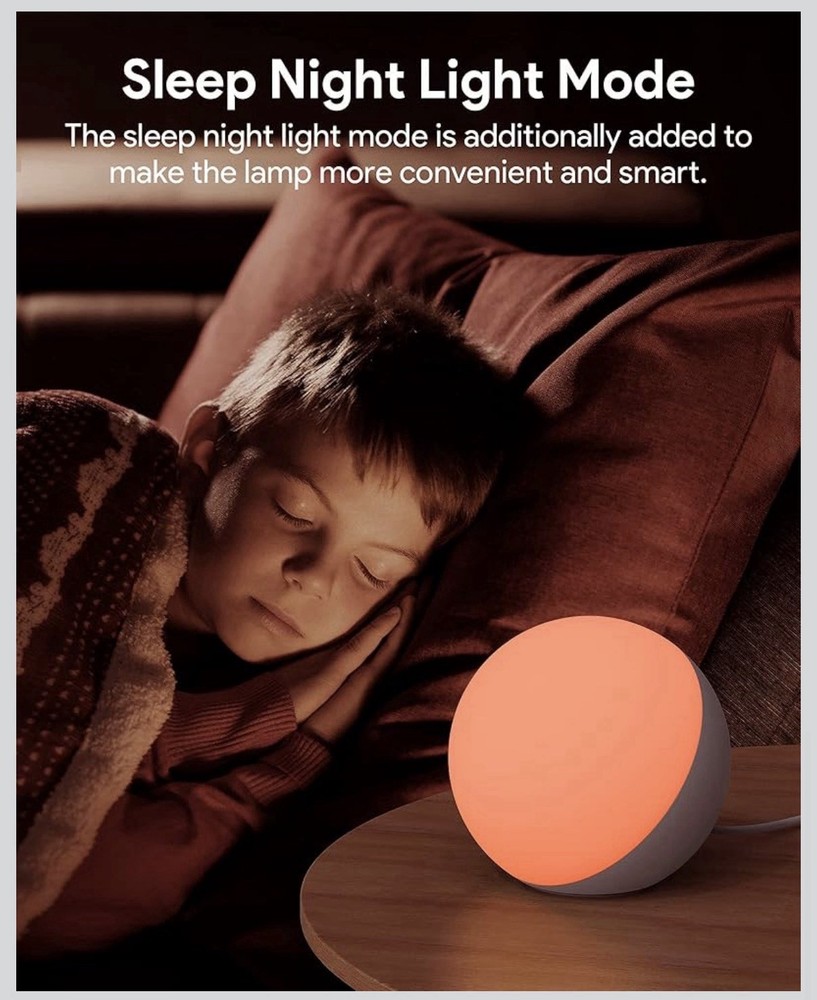 Smart RGB LED Night Light Alexa Google Home Compatible Touch App ControlDimmable